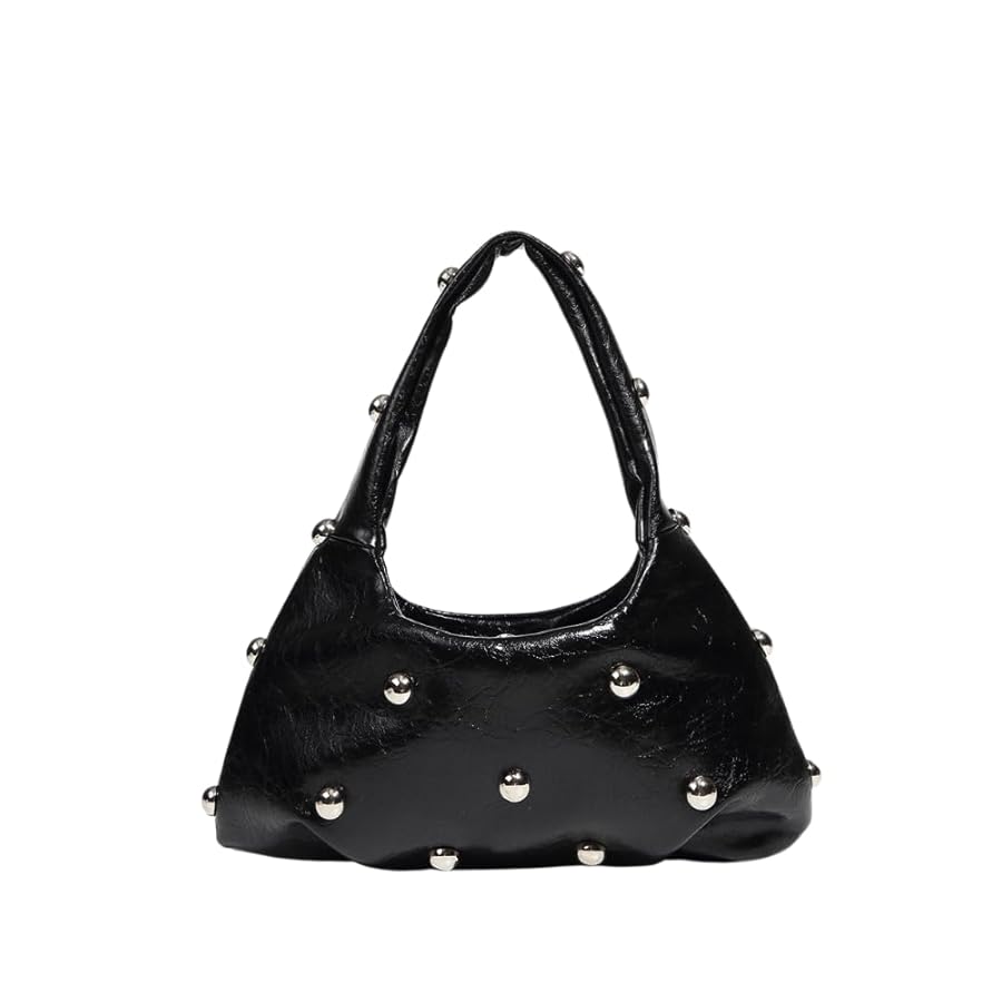 【Y2K】archive leather shoulder bag studs Y2K Punk Bag Studded PU Leather Handbag for Women Gothic